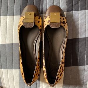 TORY BURCH CALF HAIR BALLET SHOES
